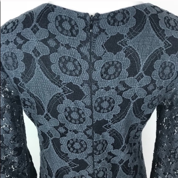 Astr Black Lace Bell Sleeve Dress - Picture 5 of 7